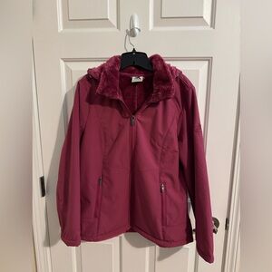 ZeroXposure New Lillian Soft Shell Lined Jacket Zip Pockets Raspberry Pink XL